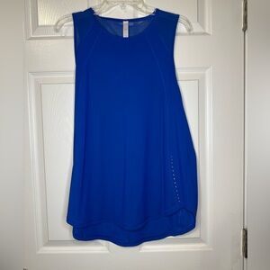 Lululemon vented sculpt tank in symphony blue